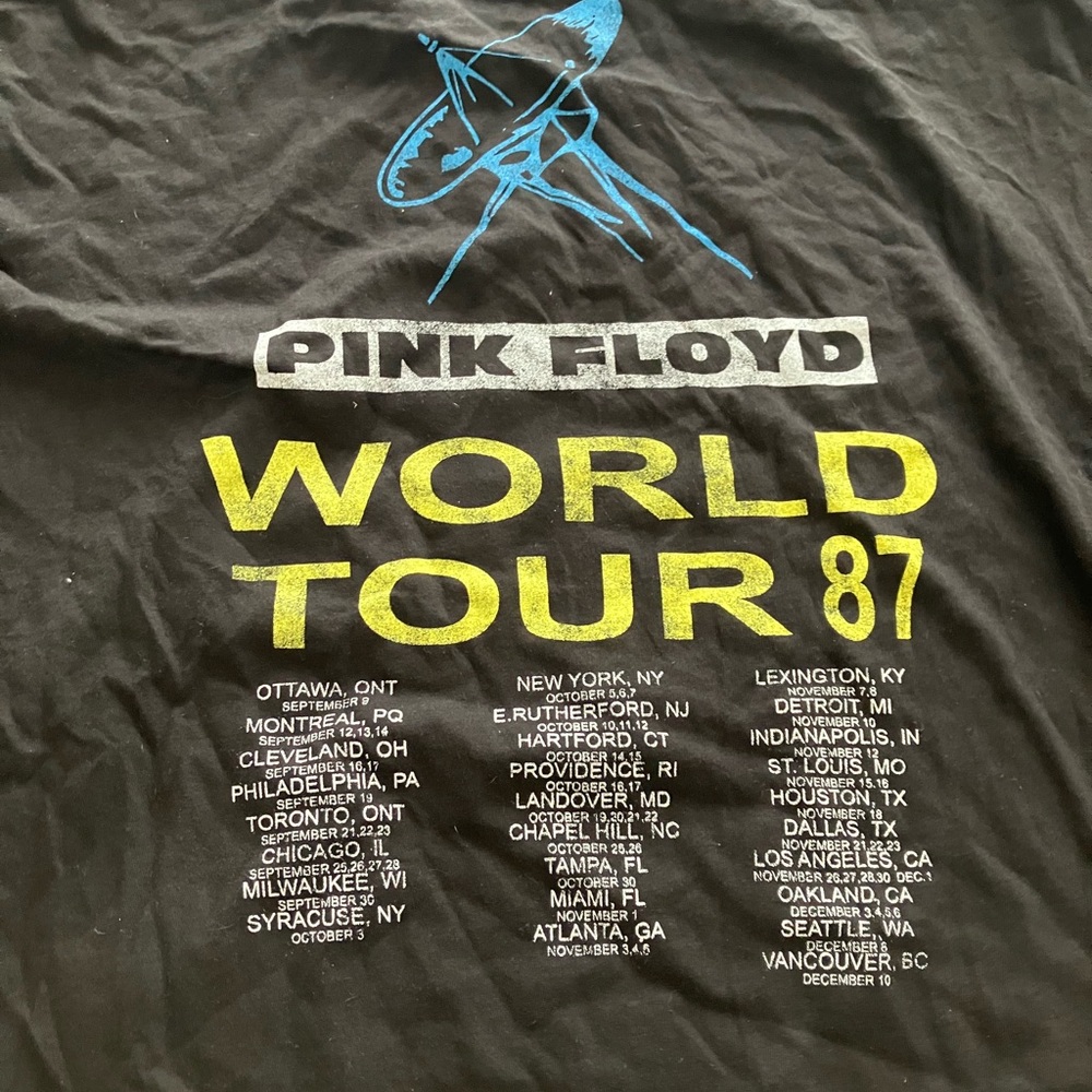 Pink Floyd ‘87 world tour t shirt - Picture 3 of 5